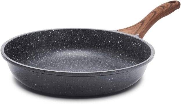 Sensarte Nonstick Frying Pan Skillet, Swiss Granite Coating Omelette Pan, Healthy Stone Cookware Chefs Pan, PFOA Free (9.5 Inch)